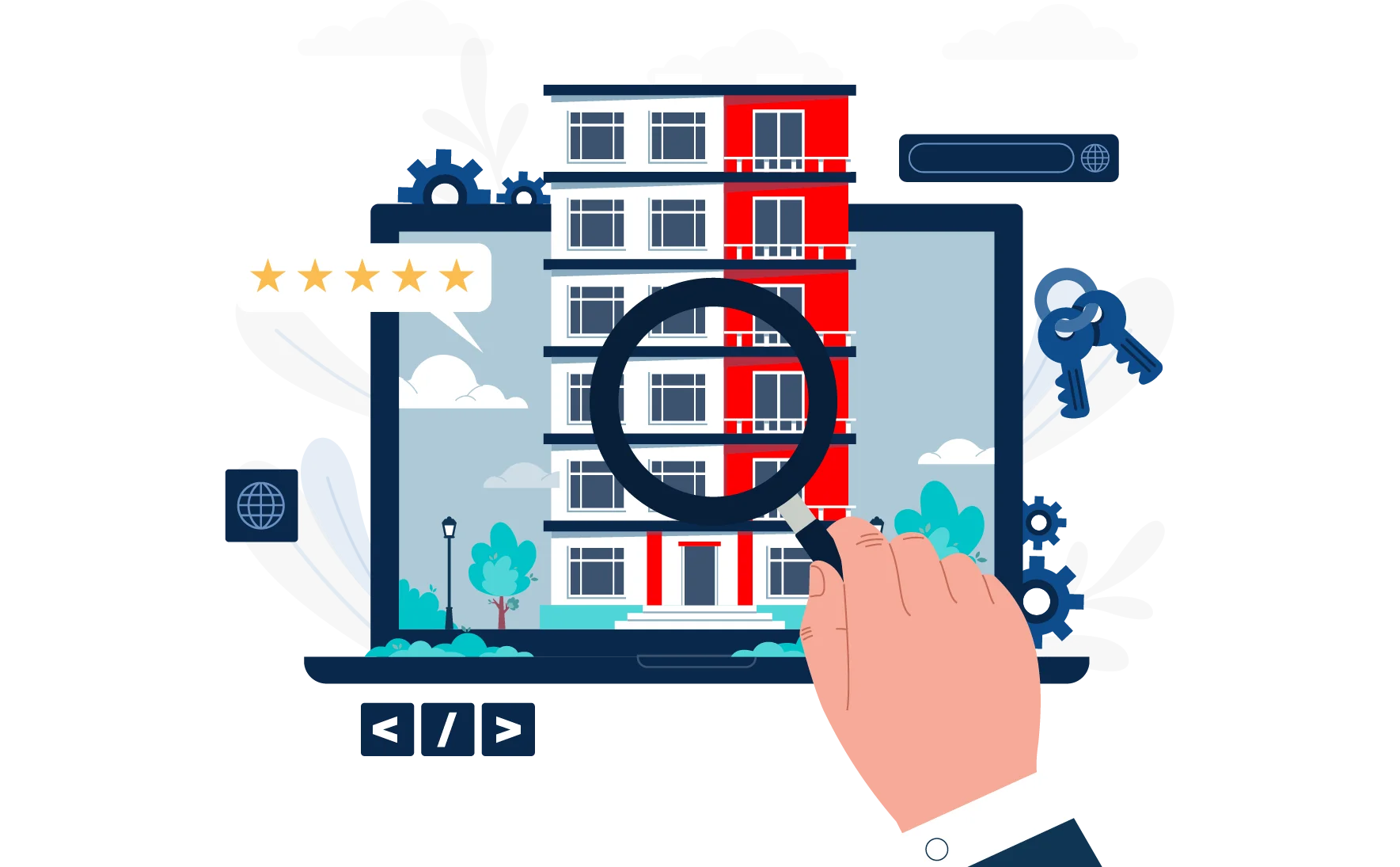 Tips for selecting the best real estate agent on a digital marketing agency's landing page.